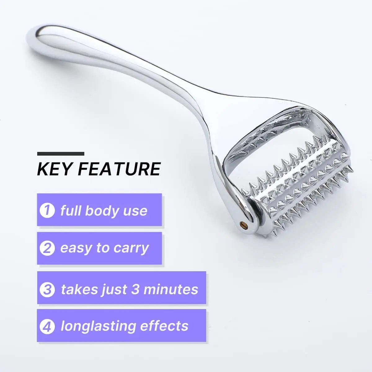 Acupressure Massage Roller for Pain Relief - Deep Tissue Tool for Neck, Back, Legs, Feet