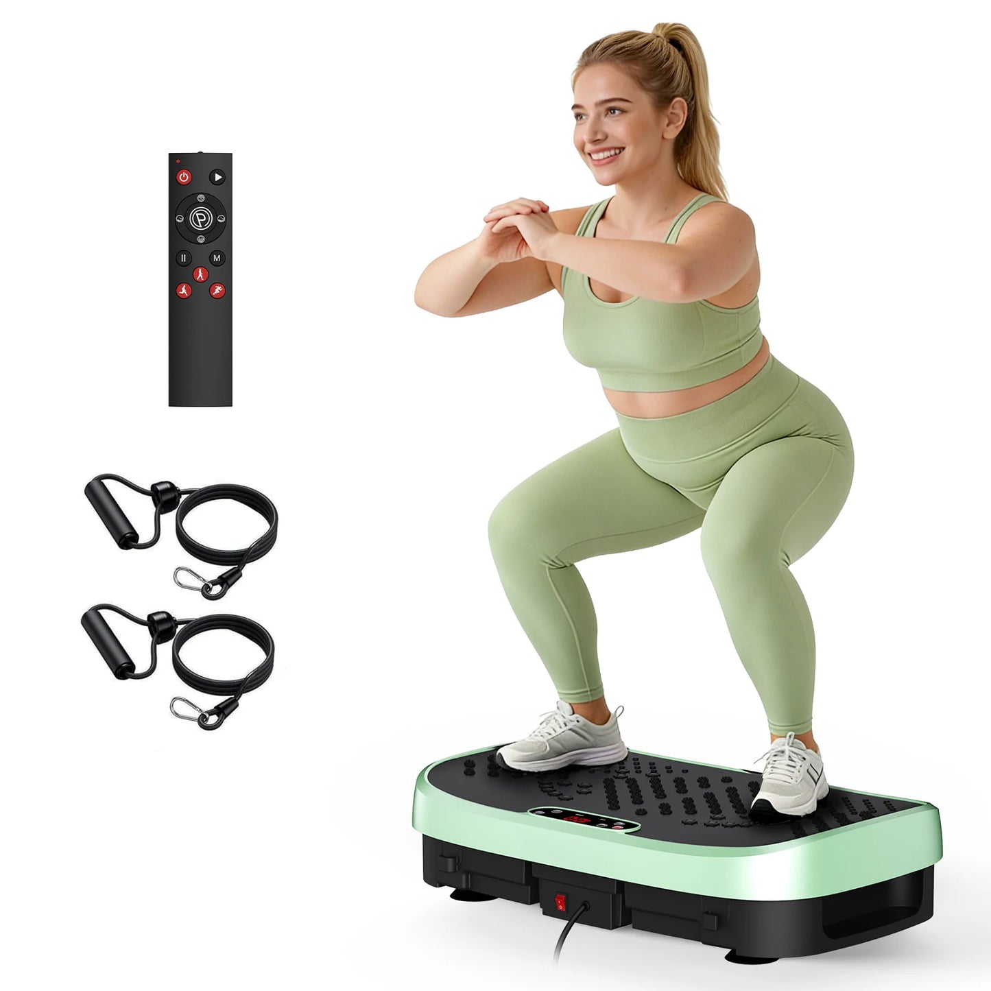 Magnetic Vibration Plate Exercise Machine Fat Burning 120 Levels 330lbs Portable Quiet Home Fitness APP Control Workout Platform for Home Gym Body Shaping Gift for Women Men