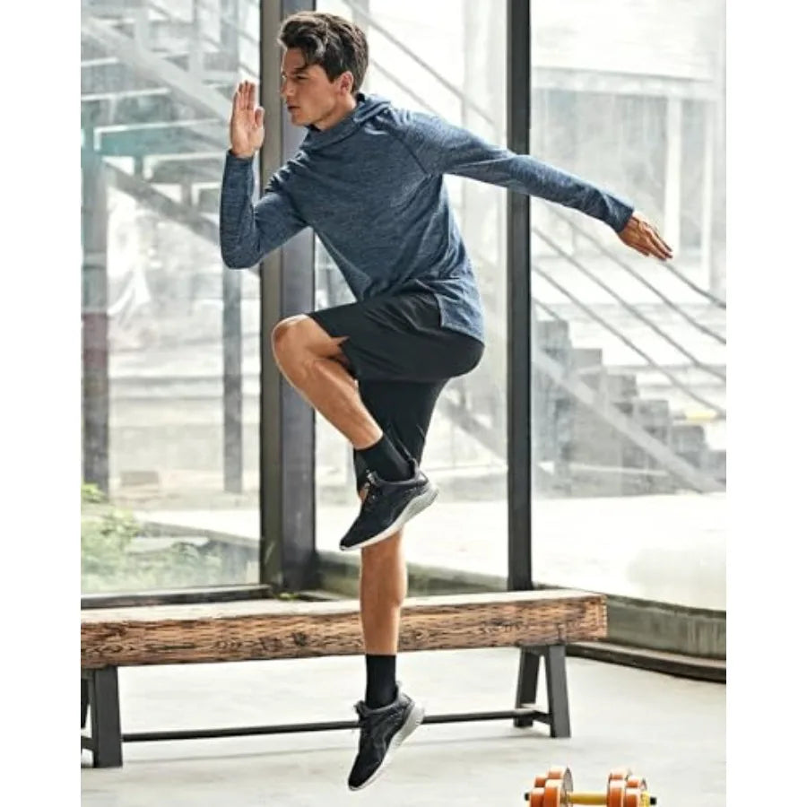 2 Pack Mens Athletic Shorts 5 Inch Quick Dry Gym Workout Shorts Men Lightweight Sports Running Shorts with Pockets
