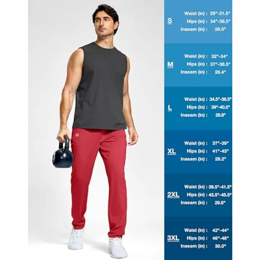 G Gradual Men's Sweatpants with Pockets Lightweight Workout Athletic Track Pants Stretch Gym Running Jogging Joggers for Men
