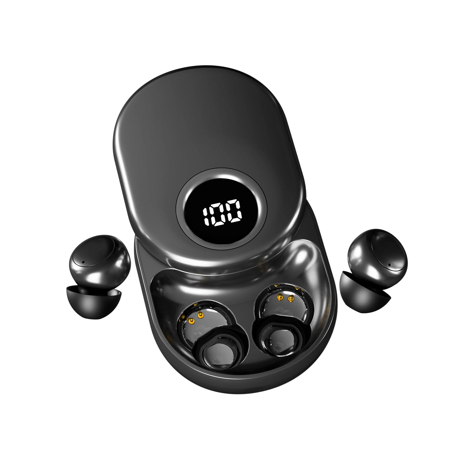 SK55 Bluetooth Wireless Earbuds Sleep Earphones, Bluetooth 6.0, Noise-Canceling Earphones.Improves Sleep Quality, Zero Pressure On The Ears When Sleeping On Your Side, Invisible Flat-head Earphones, Suitable For Travel And Si