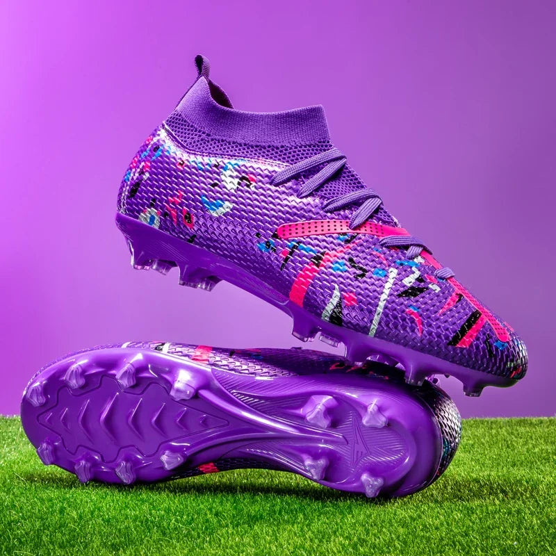 New Men Football Boots Match Sneakers Soccer Shoes Non-Slip Professional Training Shoes Grass Outdoor Sport Ultralight Unisex