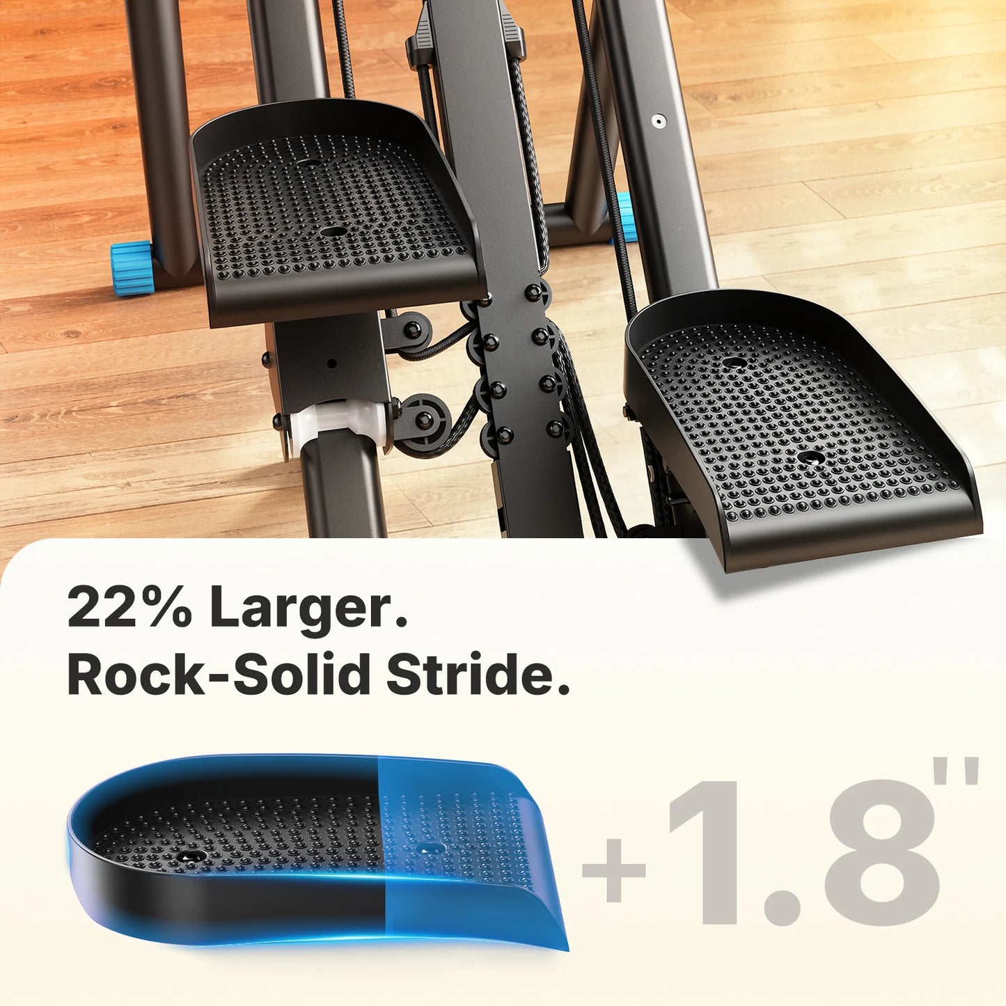 MERACH Stair Stepper Foldable Full Body Workout Silent Multi-functional Adjustable Fitness Climbing Machine for Home Use Exercise Running Sweating