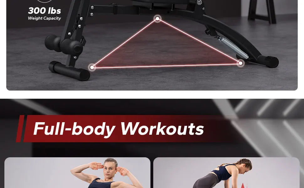 MERACH Ab Machine Multi-Functional Adjustable Ab Trainer Workout Bench for Home Gym Sit Up Machine for Abdominal Exercise Chair