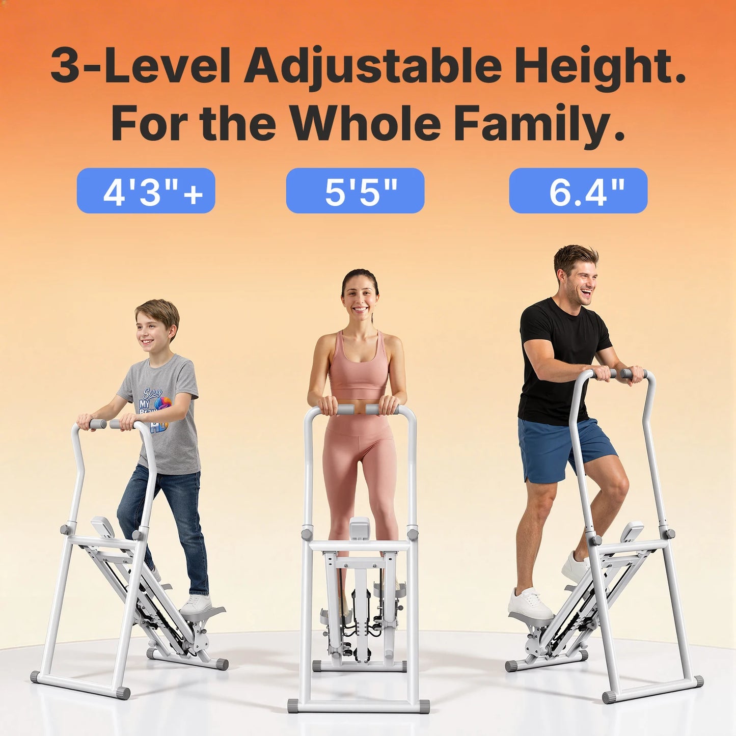MERACH Stair Stepper For Home Gym Full-Body Workout Fat Burning Weight Loss Foldable Quiet Low Noise Adjustable Resistance Vertical Climber Cardio Exercise Machine Beginner Friendly Easy To Use