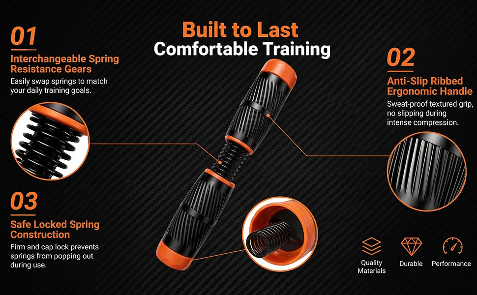 Fixed Resistance Wrist and Forearm Trainer, Hand Grip Strengthener & Arm Muscle Training Fitness Equipment for Home Gym