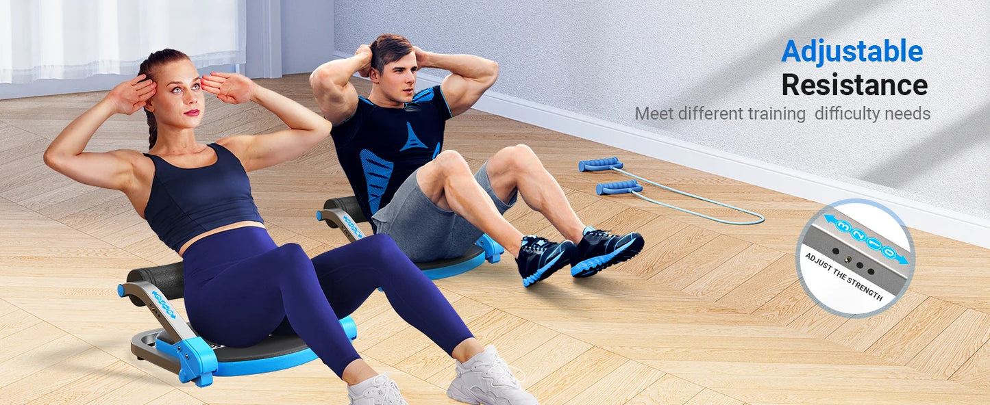 MERACH Ab Machine for Stomach Workout with 3 Adjustable Resistance&Automatic Rebound,Sit Up Machine with 330 LBS Weight Capacity