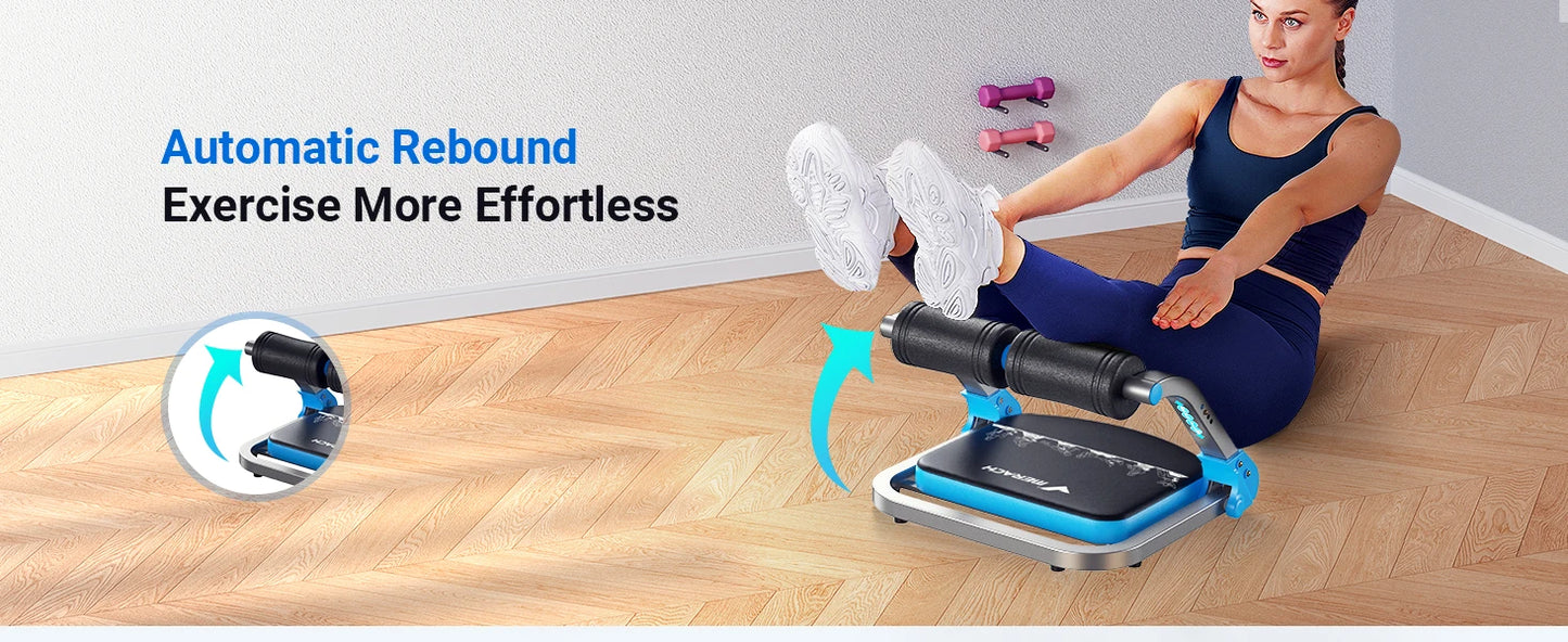 MERACH Ab Machine for Stomach Workout with 3 Adjustable Resistance&Automatic Rebound,Sit Up Machine with 330 LBS Weight Capacity