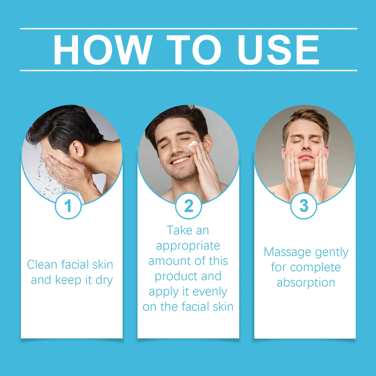 50G Men Face Cream Daily Hydrating Improve Skin Texture Revitalizing Skin Enhance Smoothness Tightening Non-greasy Lifting Men Facial Lotion