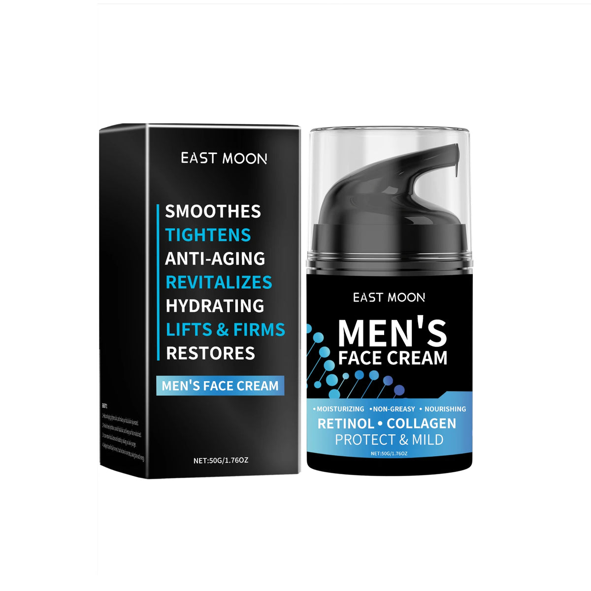 50G Men Face Cream Daily Hydrating Improve Skin Texture Revitalizing Skin Enhance Smoothness Tightening Non-greasy Lifting Men Facial Lotion