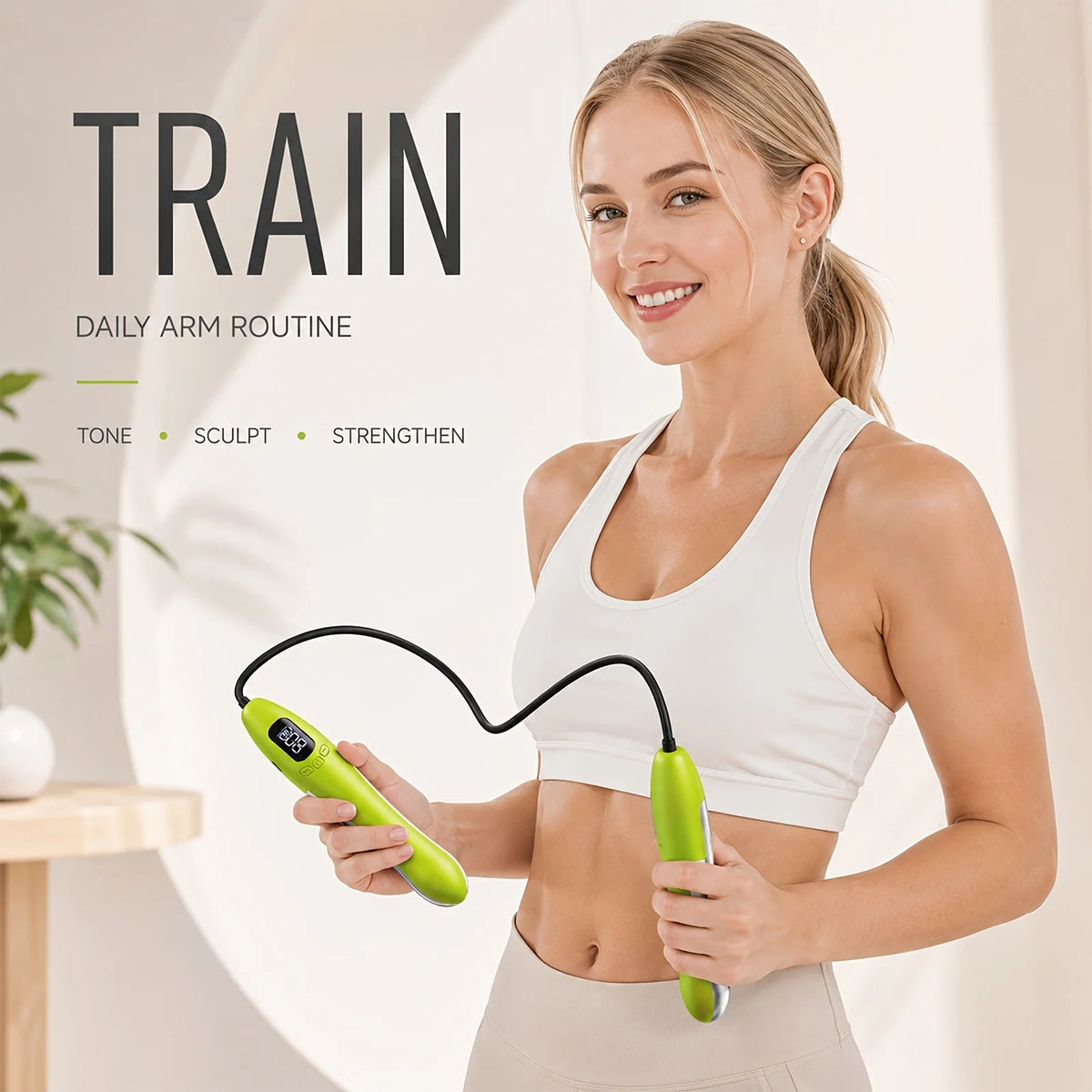 Microcurrent Arm Trainer EMS Muscle Stimulator for Women Men 7 Modes 15 Levels Portable Upper Arm Toning Sculpting Device with Digital Display 10 Min Cycle USB-C Rechargeable 125g Fitness Massage Training Tool for Home Gym Wo