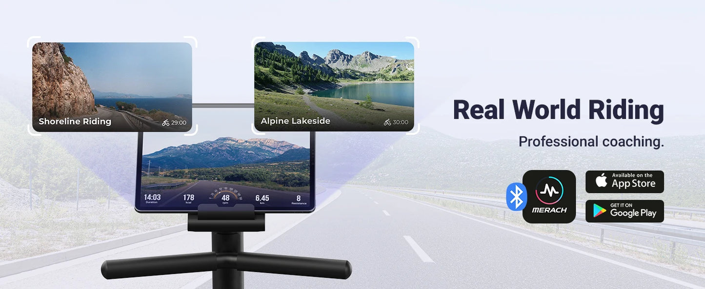 MERACH Recumbent Exercise Bike for Home Smart Bluetooth Exclusive App Connectivity LCD Heart Rate Handle Magnetic Recumbent Bike