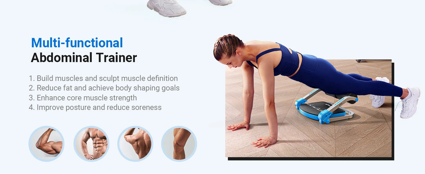 MERACH Ab Machine for Stomach Workout with 3 Adjustable Resistance&Automatic Rebound,Sit Up Machine with 330 LBS Weight Capacity