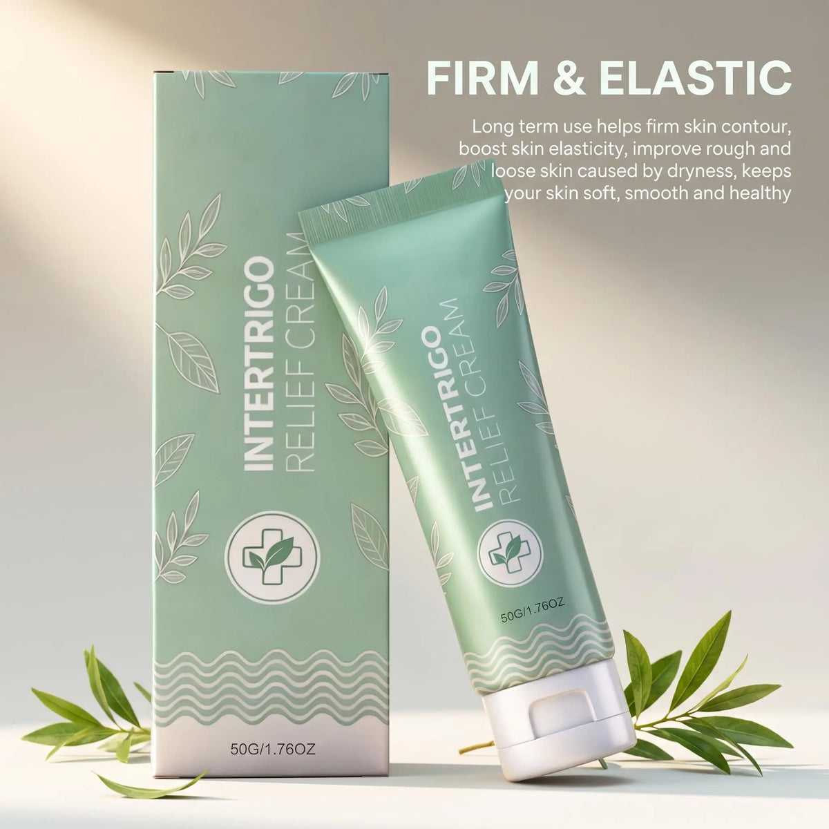 Intertrigo Relief Cream Melaleuca Alternifolia Leaf Oil Soothe Discomfort Calm Redness Mild Non Irritating Long Lasting Moisturizing Improve Skin Health Gentle Body Care