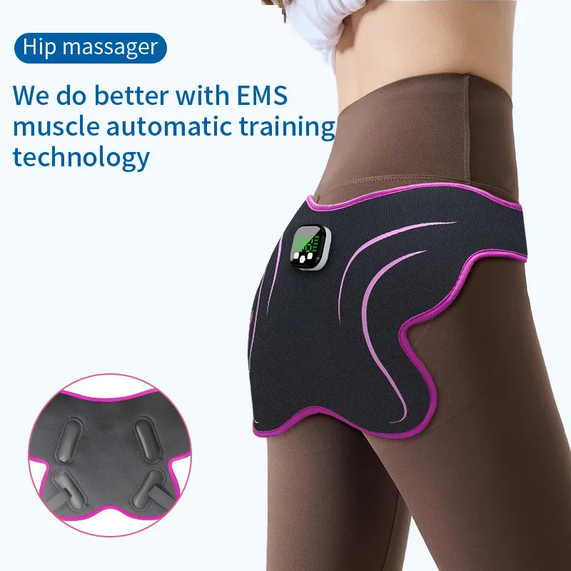 Electric EMS Hips Trainer Butt Muscle Stimulator Buttocks Toner Lifting Body Shaping Slim Fitness Equipment Lose Weight Fitness Massager