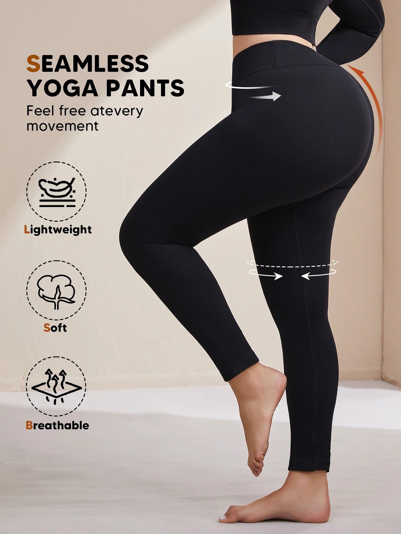High Waisted Leggings for Women - No See Through Tummy Control Cycling Workout Yoga Athletic Pants