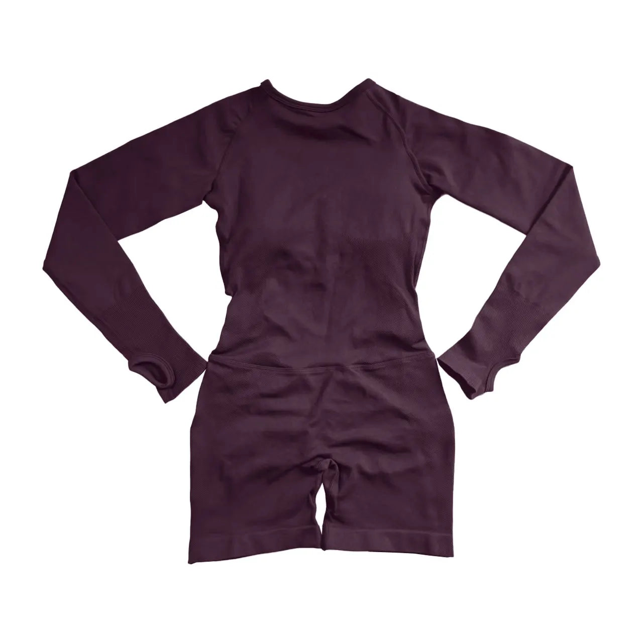 HerGym Activewear Long Sleeve One Piece Women Seamless Yoga Fitness Workout Short Jumpsuit Backless Set Gym Sportswear Playsuit