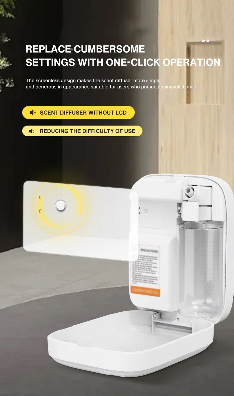 NAMZTE Home Fragrance Aroma Diffuser 1000m³ Coverage Perfume Air freshener Waterless Free Essential Oil 400ML Capacity Bluetooth APP Control Electronic Aromatic Machine