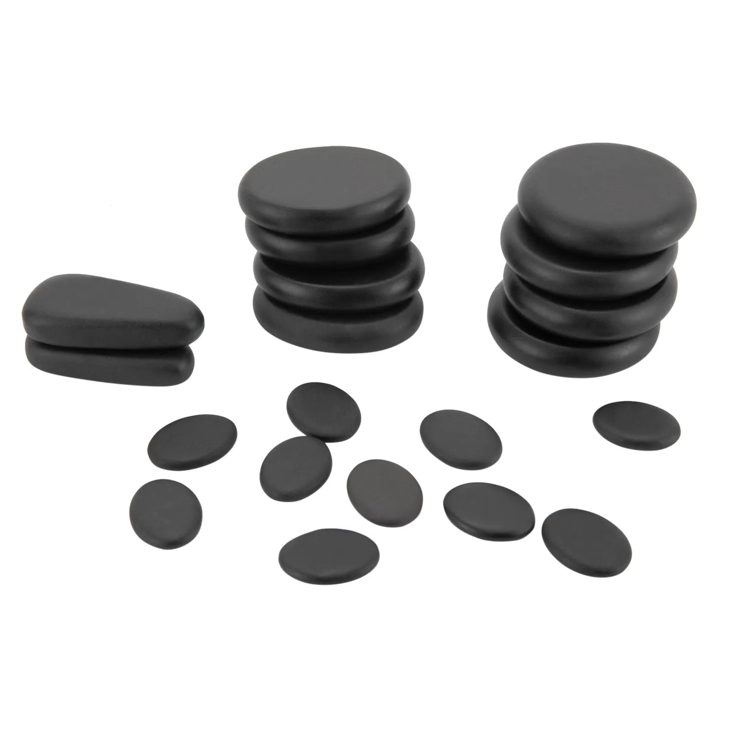 18 Volcanic Rocks Hot Stones Massage Set, 60-70 ℃used Hot Stones Body Massage Set, for Massage, Scraping, Hot Compress