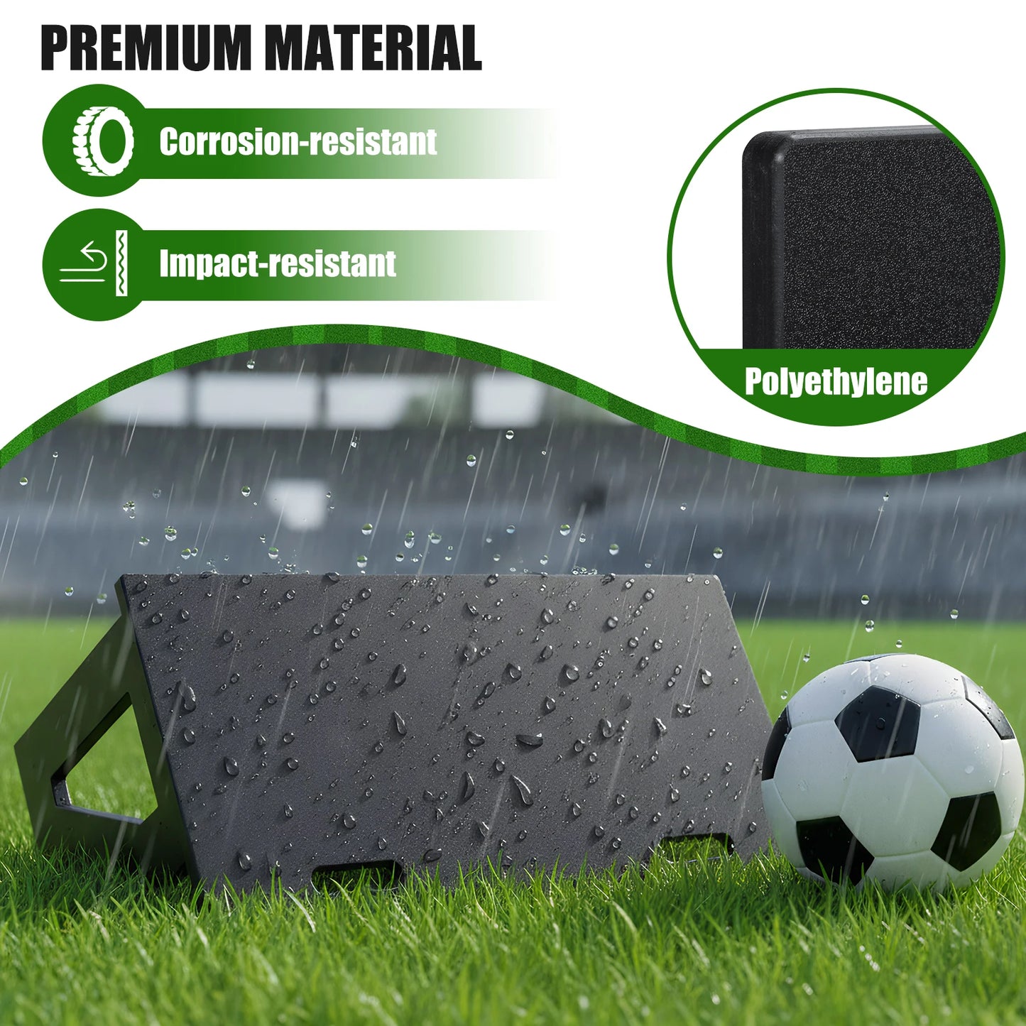 Soccer Rebounder Board Adjustable Angles Portable Soccer Training Board for Control Passing and  Practice