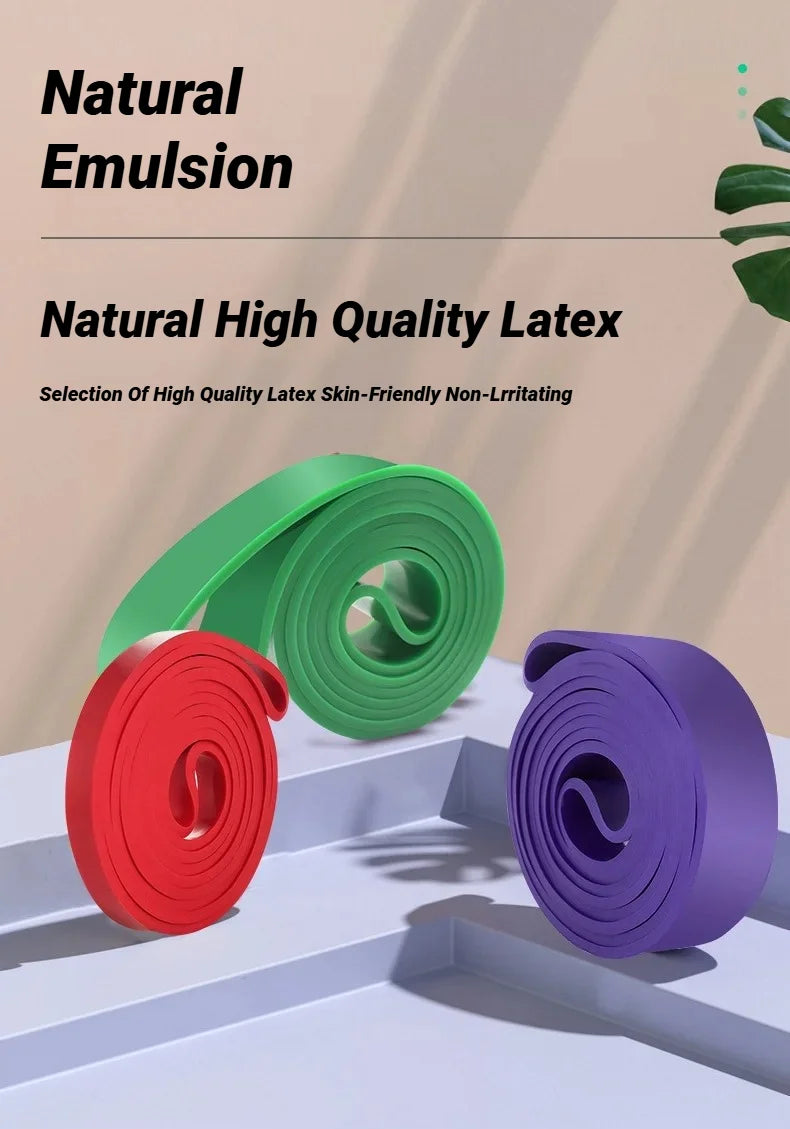 1/5Pcs Tpe Elastic Band Resistance Strength Training Sports Fitness Latex Pull-Up Ension Thick Circle Yoga Multi-Functional Hip
