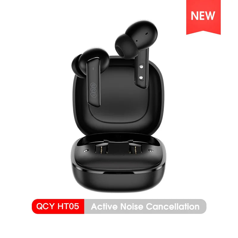 QCY HT05 MeloBuds ANC Wireless Bluetooth 5.2 Earphones 40dB Active Noise Cancellation Headset In-Ear Mics Handfree Phone Earbuds