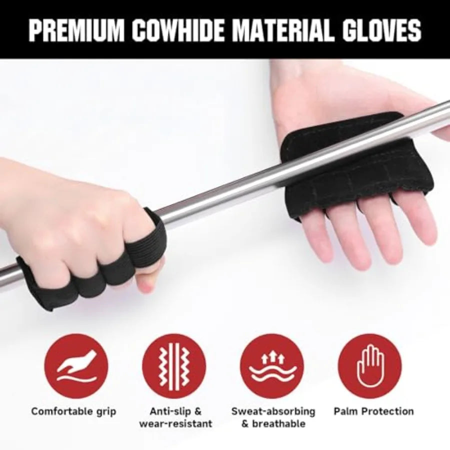 Anti-Slip Workout Grips, Ergonomic Palm Protection for Weight Lifting, Pull-Ups and Gym Training