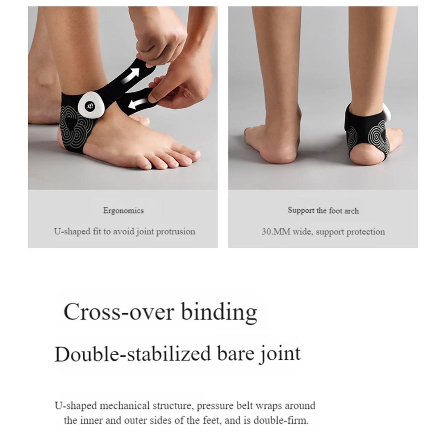 EMS Pulse Ankle Massager Lightweight Sports Ankle Support Breathable Joint Protection Gear Anti Sprain Injury