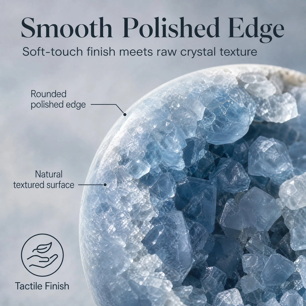 Natural Bohemian style blue crystal cave, random in style, suitable for decoration, can be used as a natural crystal gift for housewarming, Christmas, opening ceremonies, and business gifts. The crystal cave is placed on the