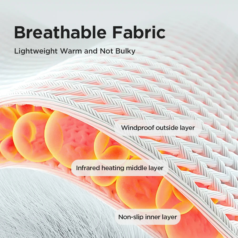Electric Heating Foot Ankle Massager with Vibration Ankle Wrap Support Hot Compress for Joint Protection Foot Protector
