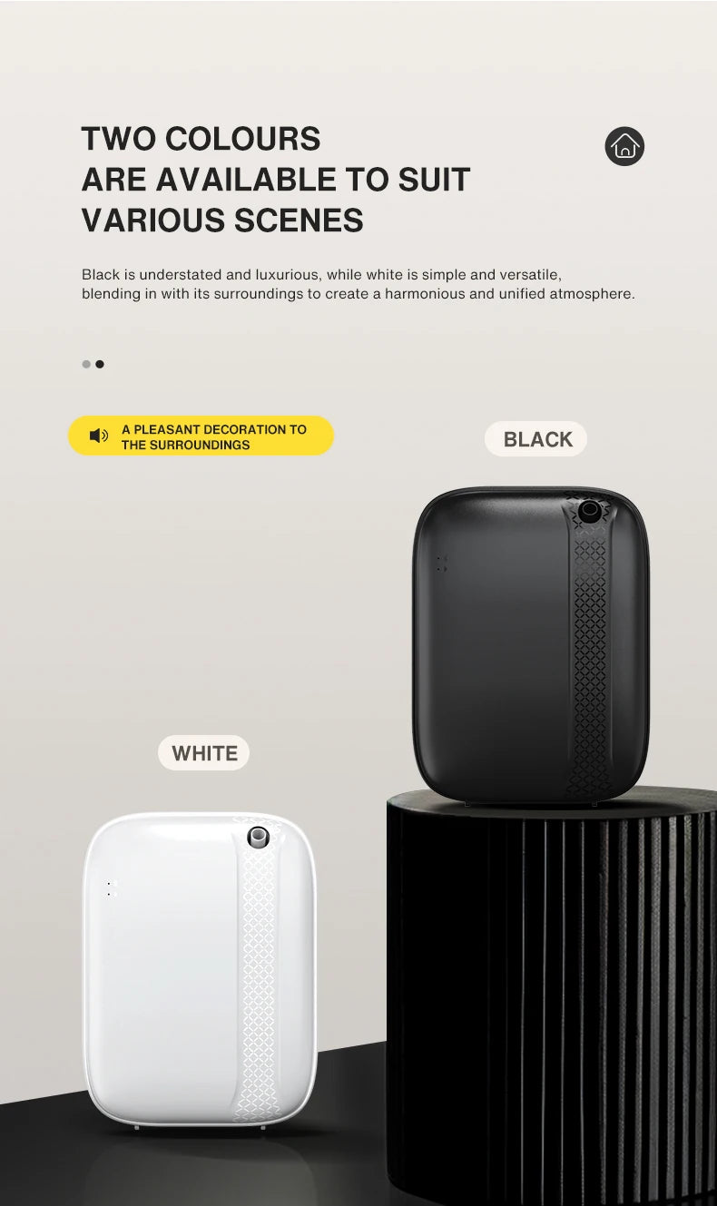 NAMZTE Home Fragrance Aroma Diffuser 1000m³ Coverage Perfume Air freshener Waterless Free Essential Oil 400ML Capacity Bluetooth APP Control Electronic Aromatic Machine