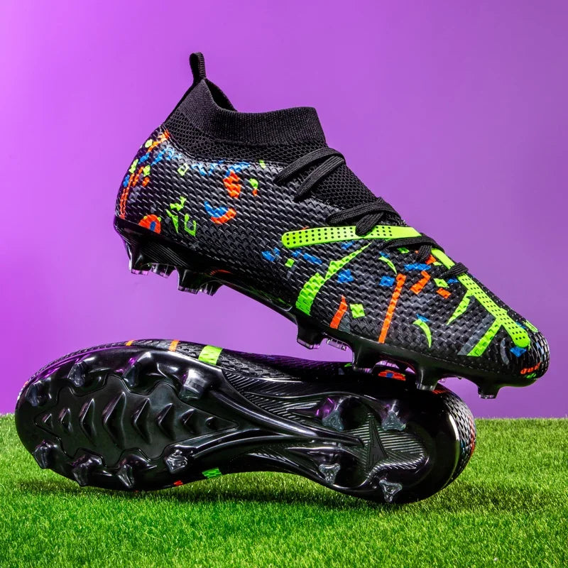 New Men Football Boots Match Sneakers Soccer Shoes Non-Slip Professional Training Shoes Grass Outdoor Sport Ultralight Unisex