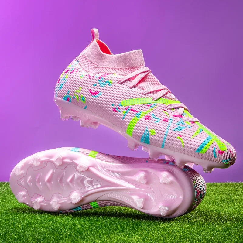New Men Football Boots Match Sneakers Soccer Shoes Non-Slip Professional Training Shoes Grass Outdoor Sport Ultralight Unisex