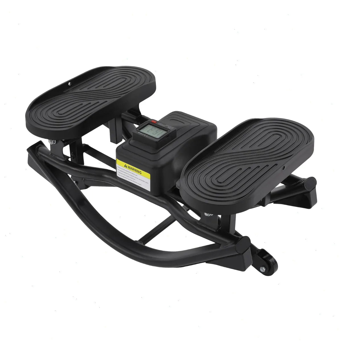 Rock Stepper with Elastic Resistance Bands, Side-to-Side Lateral Rocking Stepper Machine, Digital Display Monitor, Heavy Duty Frame, Home Fitness Equipment for Legs Glutes Workout ﻿
