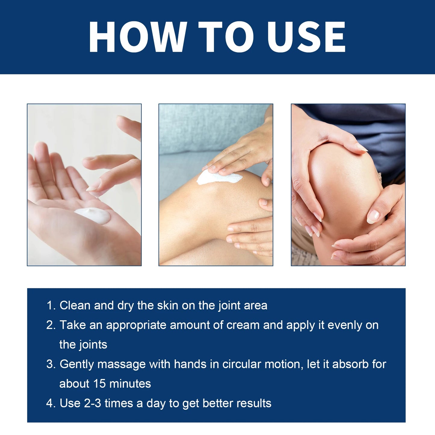 4pcs/set Ximonth Bee Venom Joint Care Cream, Relieve Lumbar Knee Muscle Pain Joint Care Cream