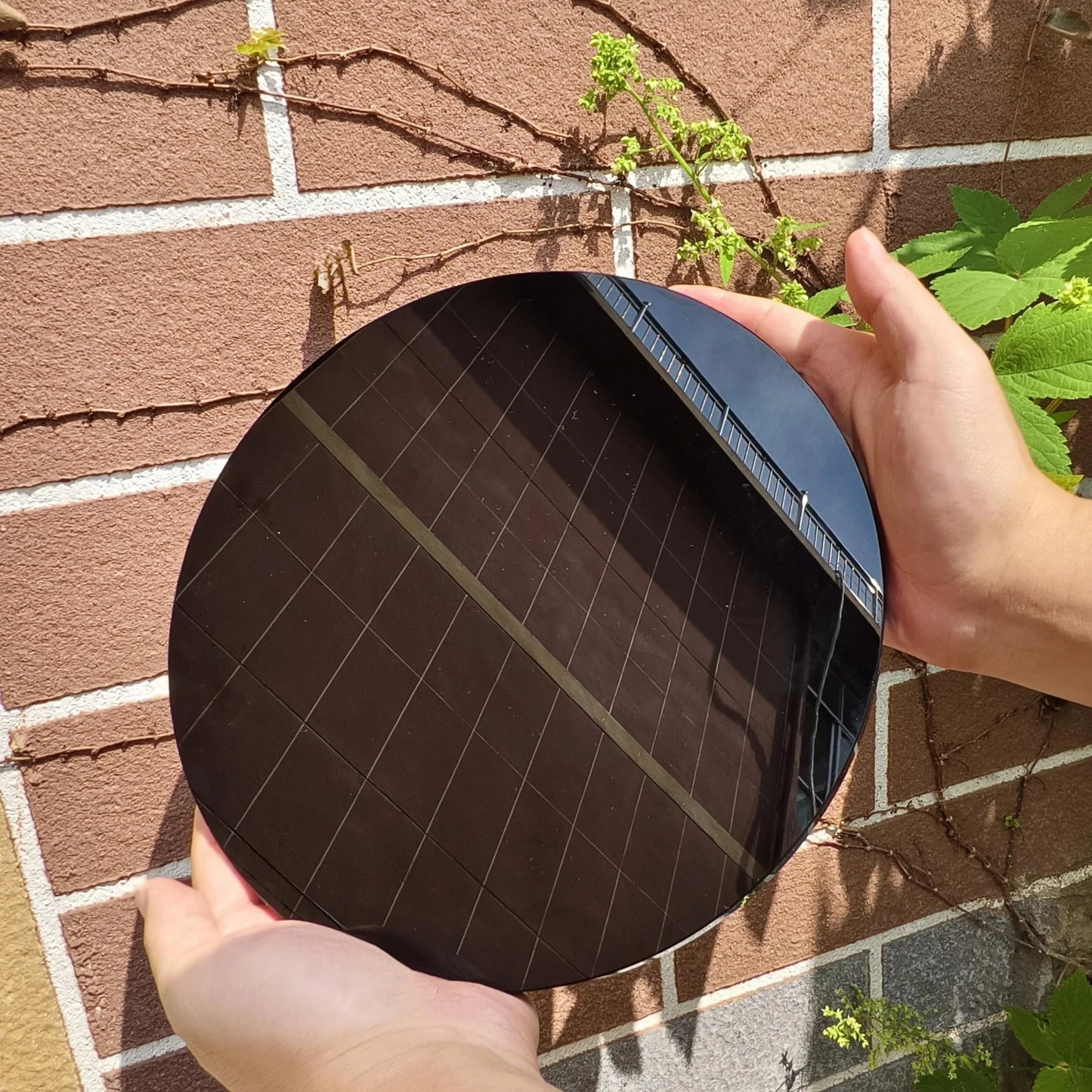 12cm/4.72'' Black Obsidian Mirror, Polished Obsidian, Ideal crystal stone Gift & Home Decoration Accessories, kawaii room decor