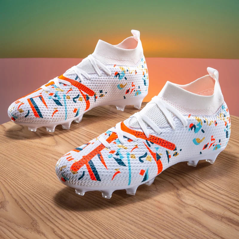New Men Football Boots Match Sneakers Soccer Shoes Non-Slip Professional Training Shoes Grass Outdoor Sport Ultralight Unisex
