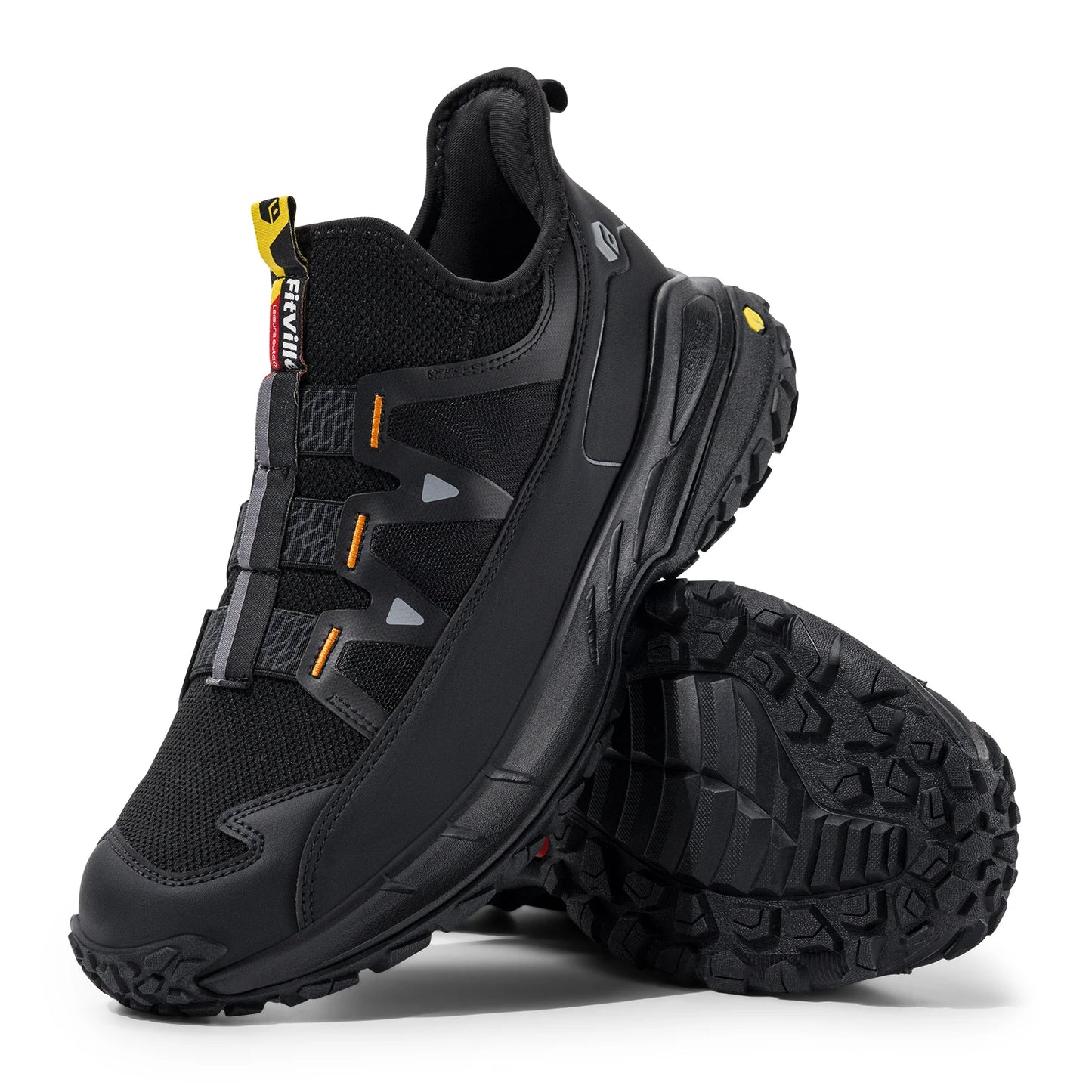 Fittington Slip-on Shoes Wide Sneakers For Men Soft Mens Running Shoe Slip Resistant Hiking Walking Shoes With Arch Spport