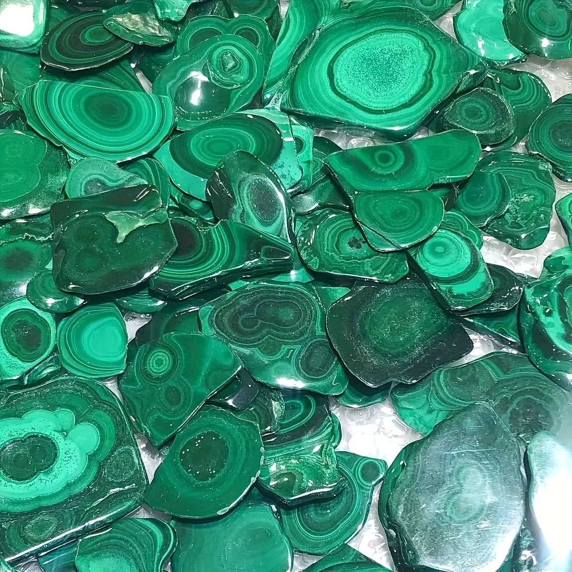 Malachite Slab, Natural Stone Polished Slab with Irregular Edges, Healing Energy crystal stone , Home Decor & Spiritual Gift