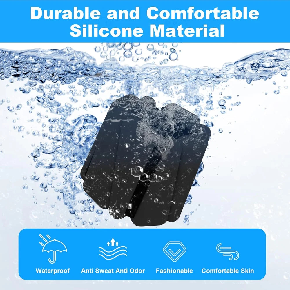 1Pair 2-4lbs Adjustable Wrist & Ankle Weights - Silicone Weighted Bracelets for Women Men - Yoga,Running,Pilates,Water Exercises