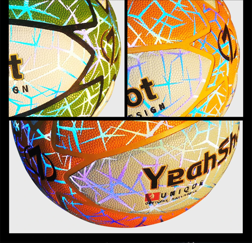 2026 Dark-Glowing Holographic Basketball - Light-Up Luminous Basketball for Outdoor Training And Nighttime Games