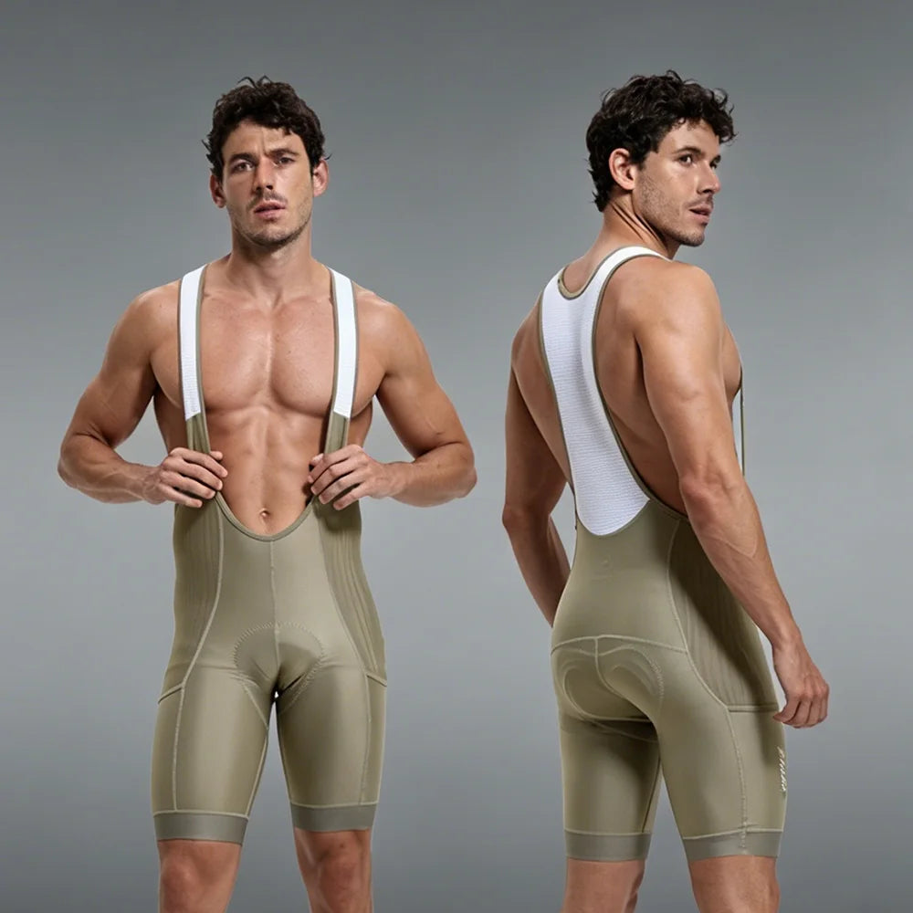 X-TIGER Cycling Bib Shorts Man 7-hour Racing Foam Cushion 2026 Summer Brown Biking Shorts Hommes MTB Long-Distance Training Clothing With Pockets
