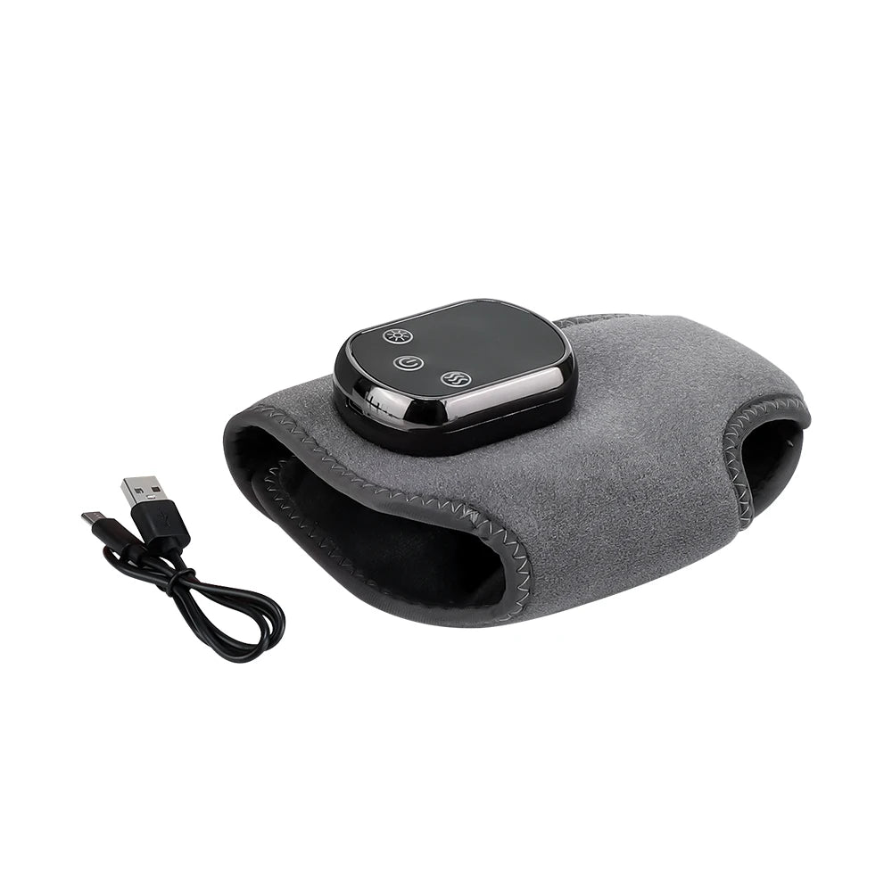 Electric Heating Foot Ankle Massager with Vibration Ankle Wrap Support Hot Compress for Joint Protection Foot Protector