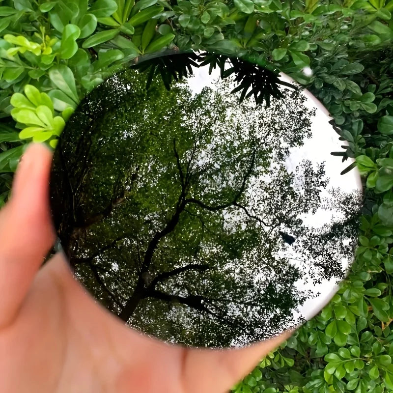 12cm/4.72'' Black Obsidian Mirror, Polished Obsidian, Ideal crystal stone Gift & Home Decoration Accessories, kawaii room decor