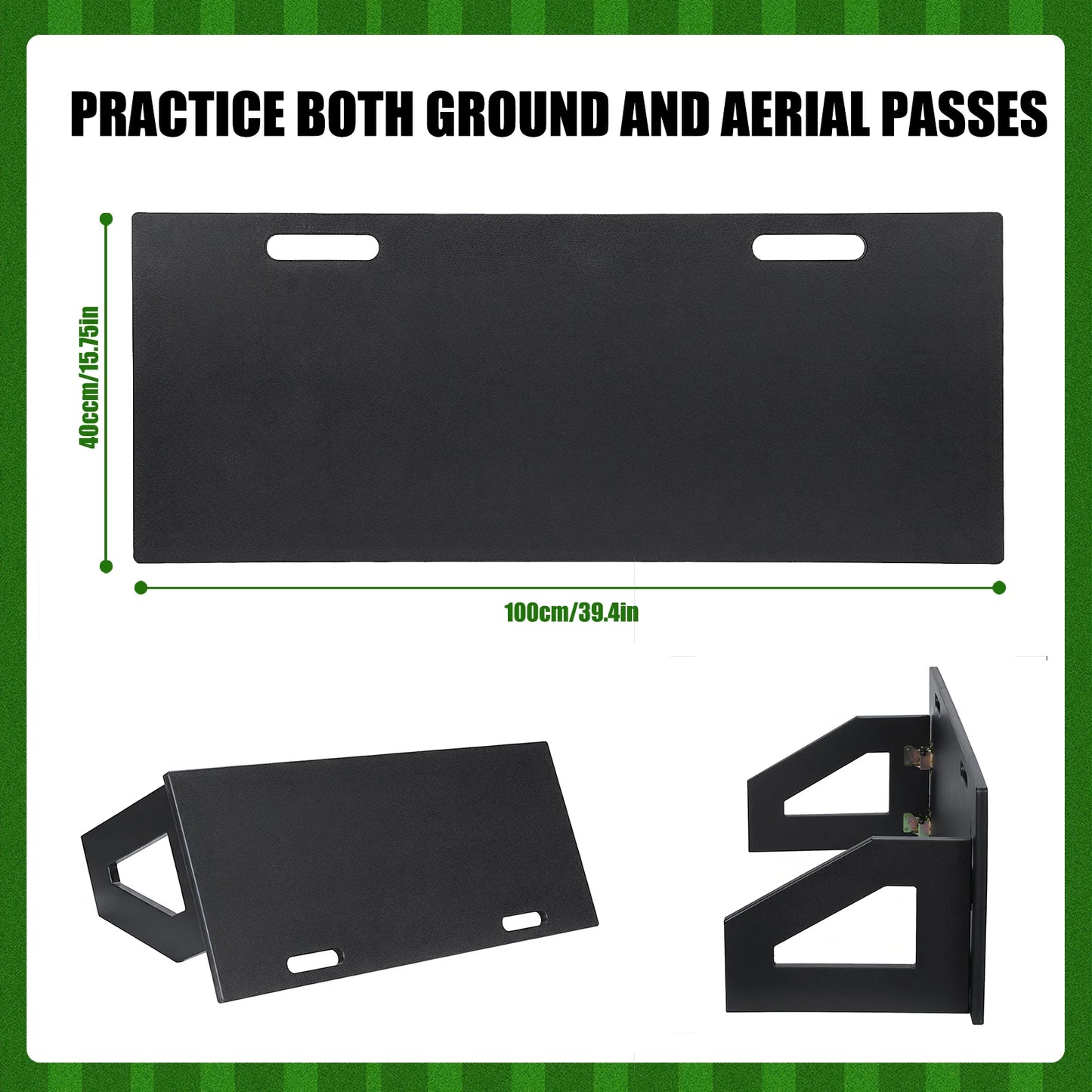 Soccer Rebounder Board Adjustable Angles Portable Soccer Training Board for Control Passing and  Practice