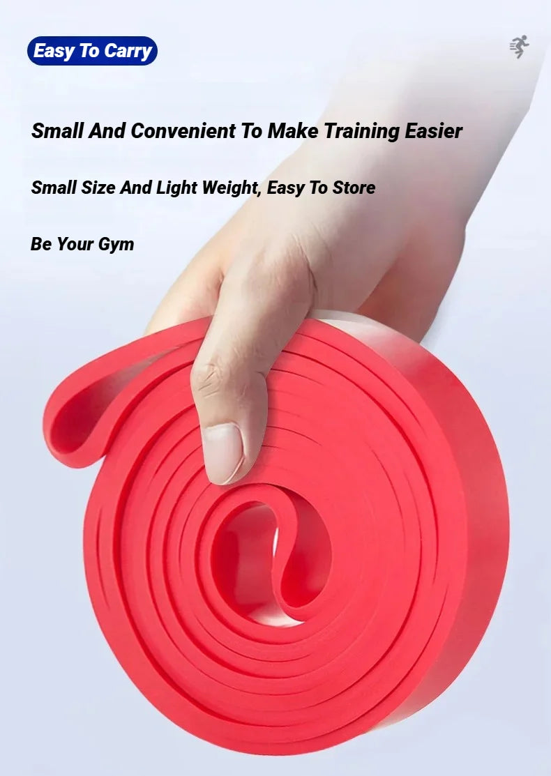 1/5Pcs Tpe Elastic Band Resistance Strength Training Sports Fitness Latex Pull-Up Ension Thick Circle Yoga Multi-Functional Hip