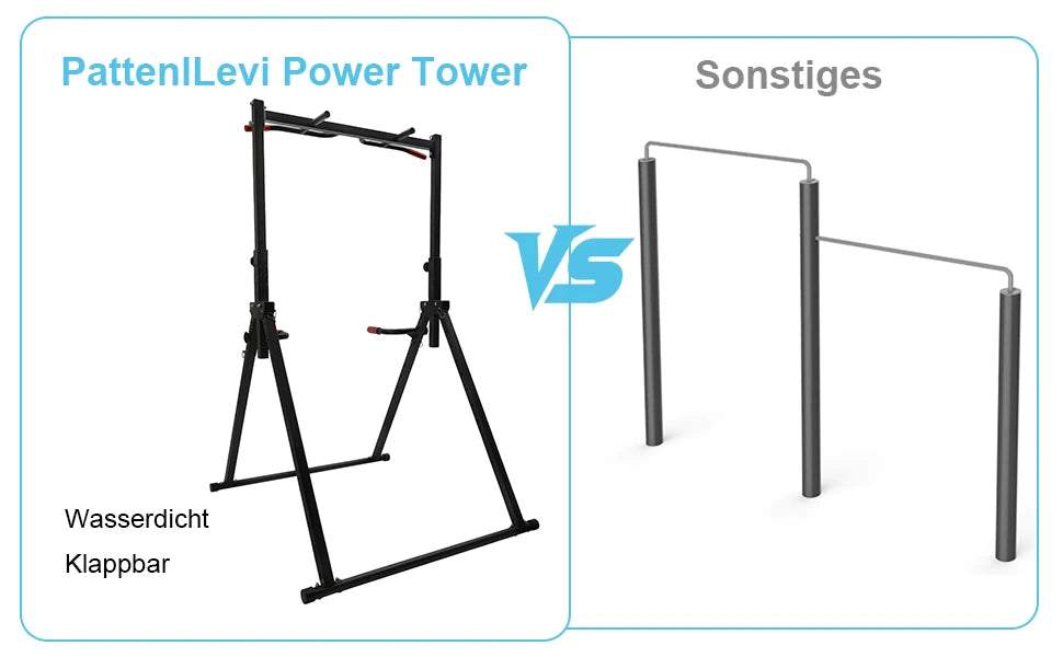 Pull Up Bar Dip Bar Power Tower Workout Dip Station Height Adjustable Free Standing Chin Up Bar Home Gym Equipment 440LBS Weight