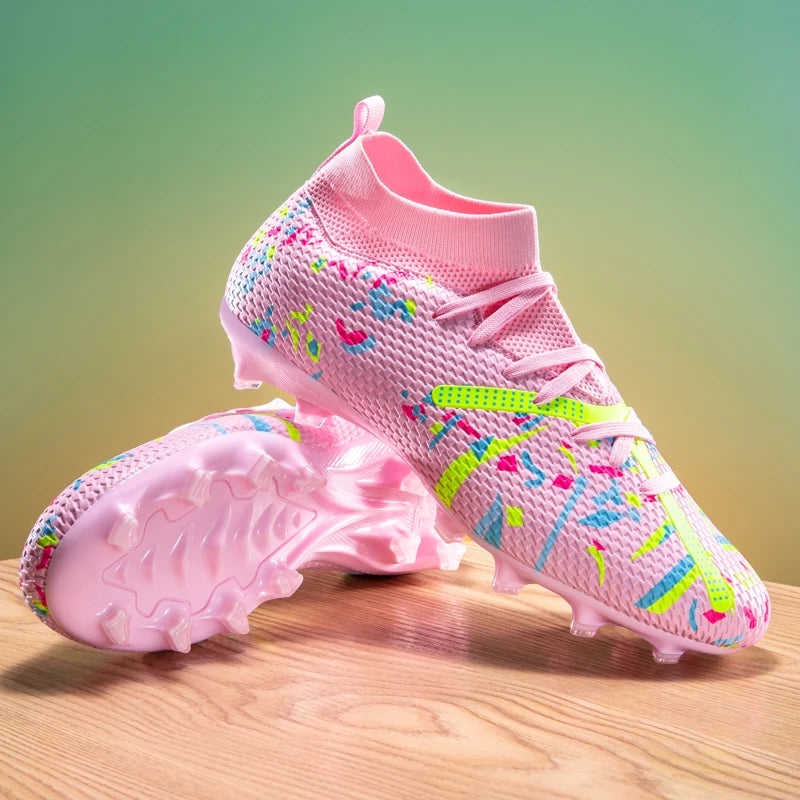 New Men Football Boots Match Sneakers Soccer Shoes Non-Slip Professional Training Shoes Grass Outdoor Sport Ultralight Unisex