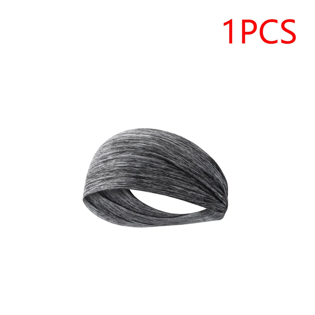 Sports Headbands For Men Woman Gym Yoga Sweat Hair Bands Soft Elastic Hairbands Stretch Outdoor Sport Sweatbands