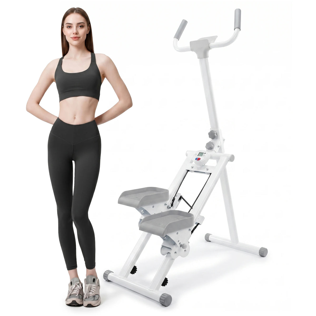 Ye Stair Stepper Machine, Vertical Climber w/ LCD Display, Compact Cardio Step Trainer for Full-Body Home Workouts